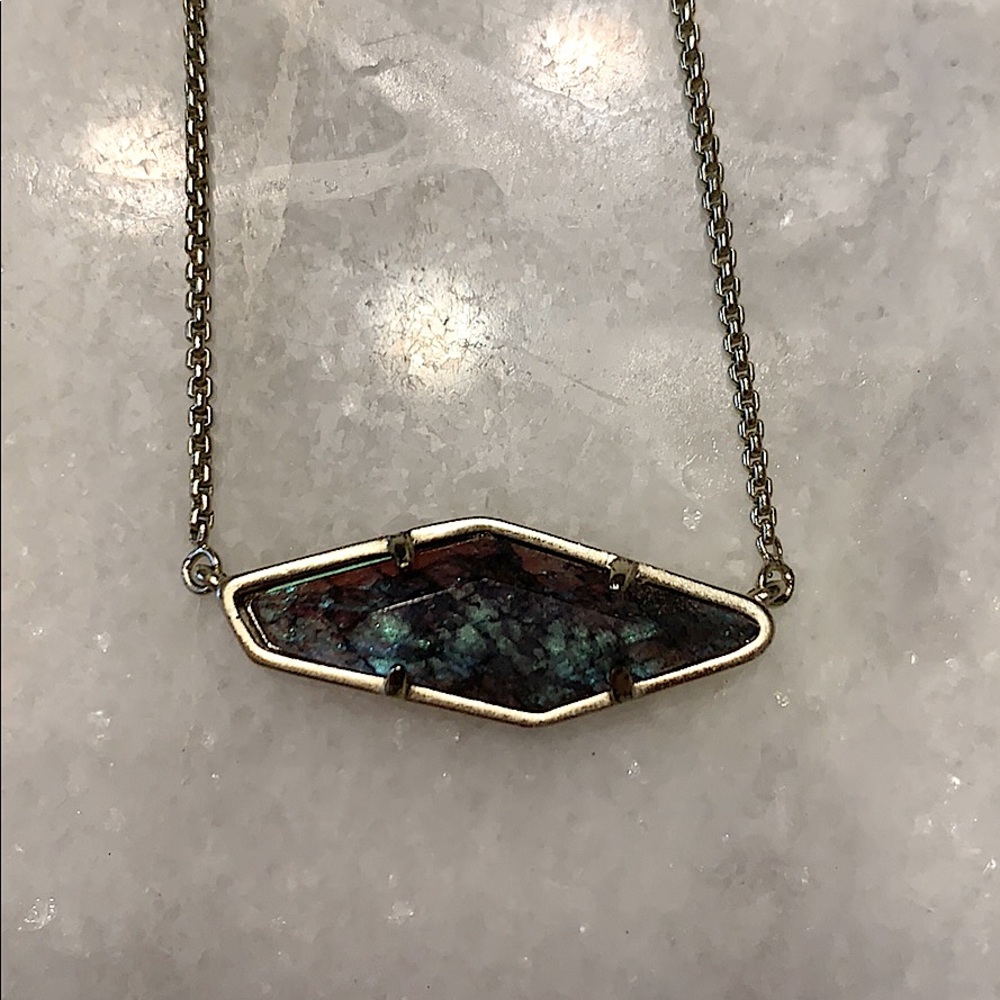 Kendra Scott Iridescent Adjustable Chain Necklace